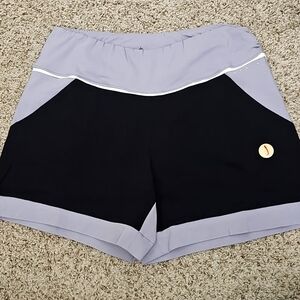 Swingdish Women's Black And Gray Golf Shorts NWT Sz Large